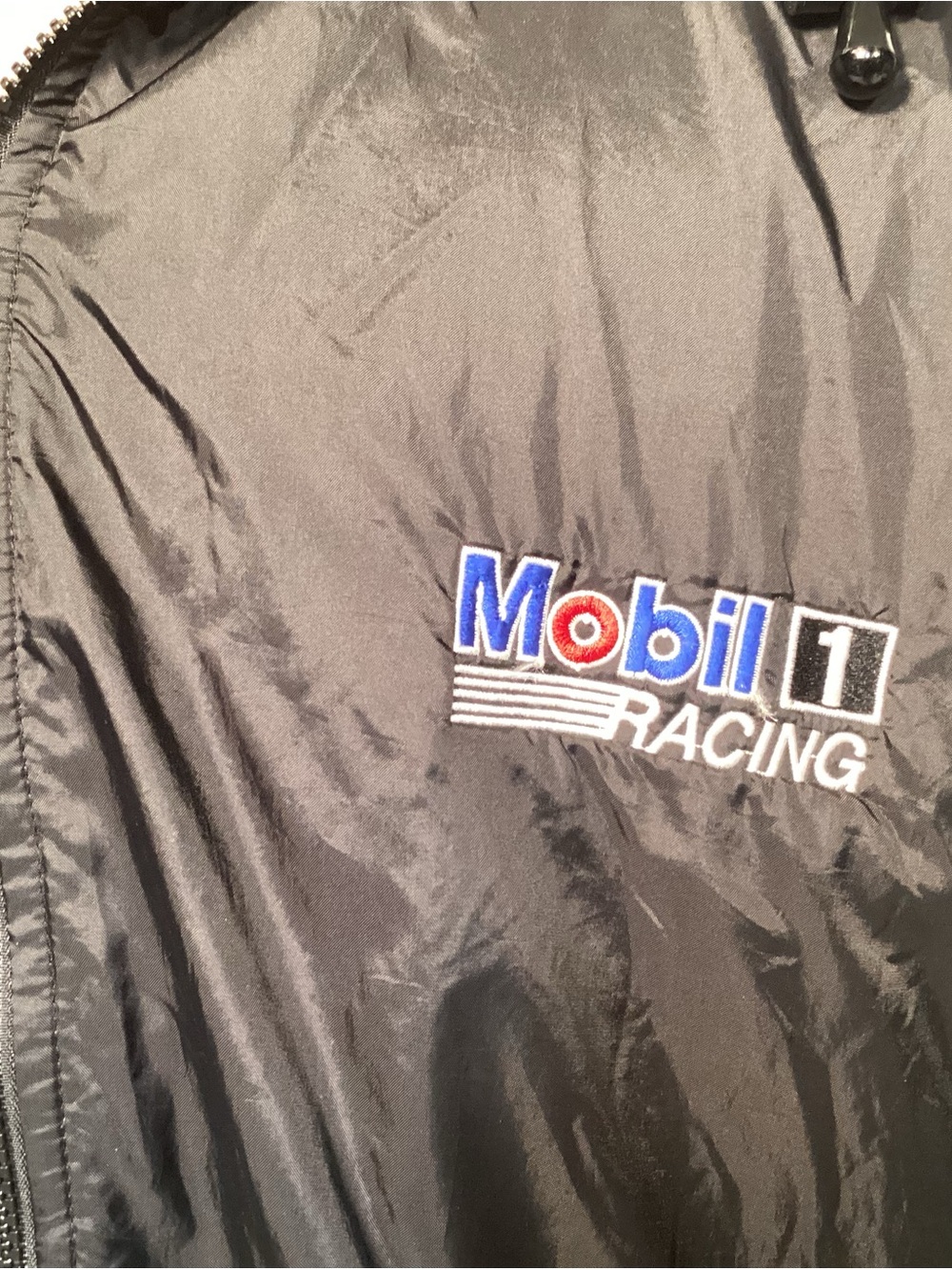 NASCAR Mobil 1 Racing Ryan Newman Rusty Wallace Hooded Jacket Men’s Size Large - Picture 9 of 16